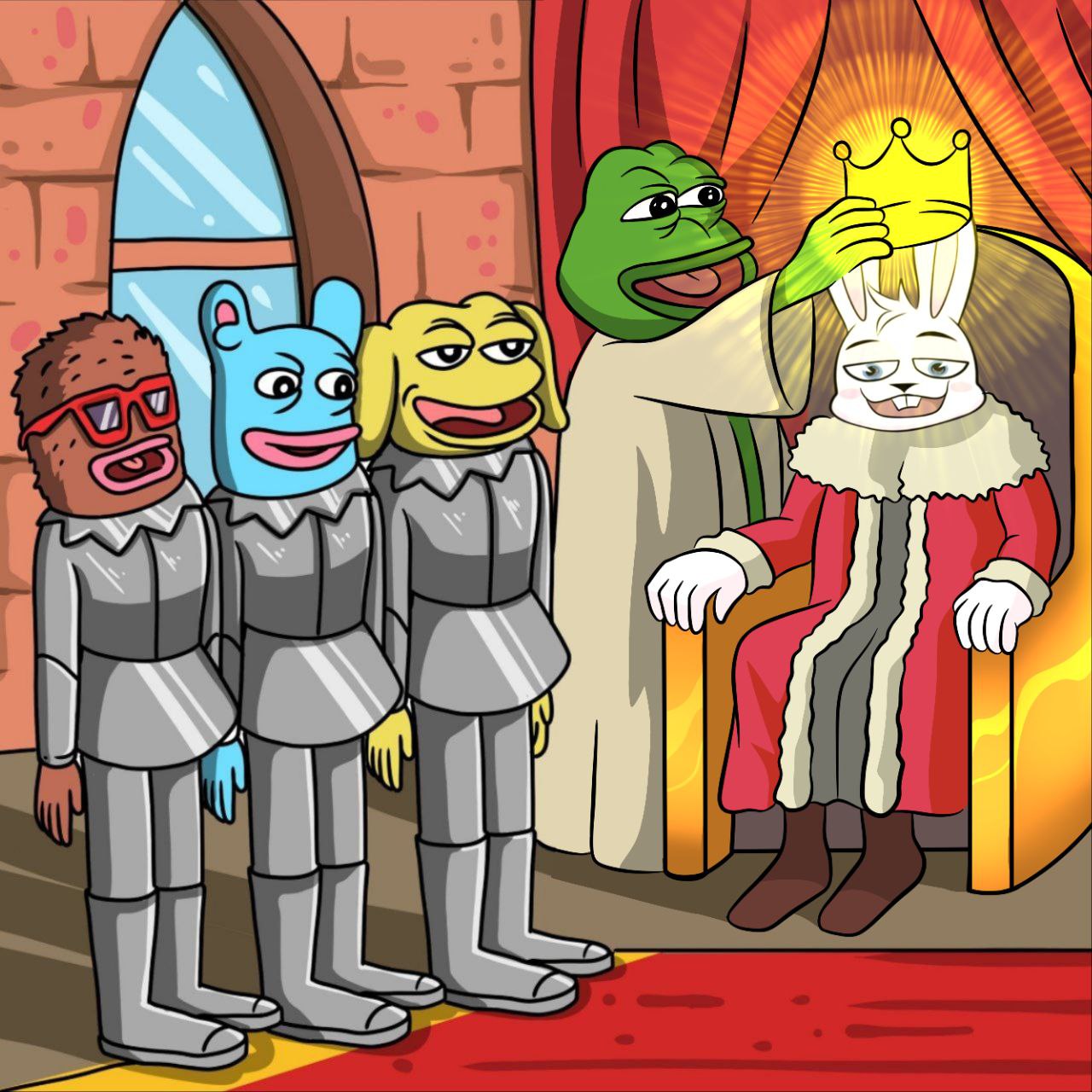 Hop Bunny and Pepe Characters